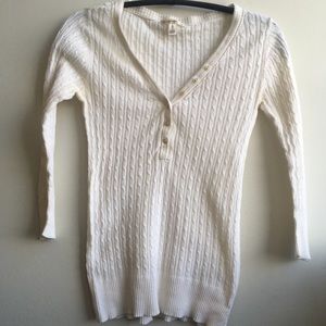 White Ribbed Shirt